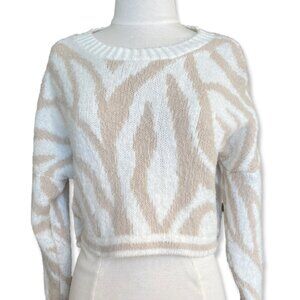 Nasty Gal Cropped Patterned Sweater